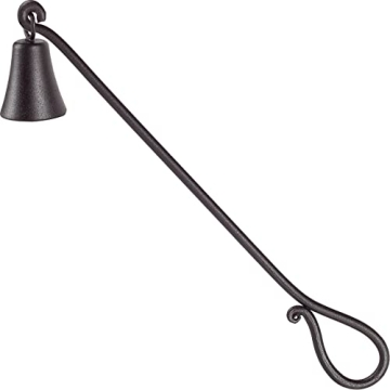 RTZEN Rustic Bell Candle Snuffer - Handcrafted Decorative Rustic Wrought Iron Candle Extinguisher Ca...
