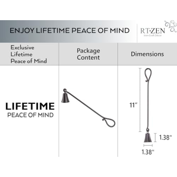 Handcrafted Rustic Candle Snuffer for Elegant Home Decor