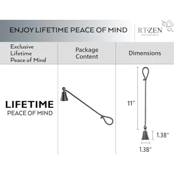 Handcrafted Rustic Candle Snuffer for Elegant Home Decor