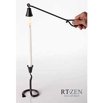 Handcrafted Rustic Candle Snuffer for Elegant Home Decor