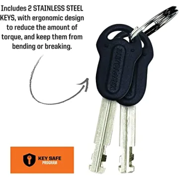 Kryptonite Keeper U-Lock with Braided Steel Cable