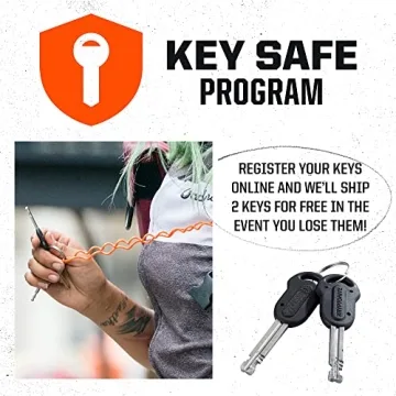 Kryptonite Keeper U-Lock with Braided Steel Cable