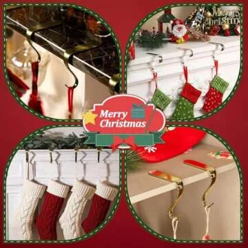 Edoneery Christmas Stocking Holders - Stylish & Secure