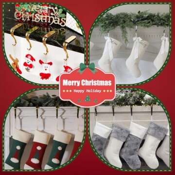 Edoneery Christmas Stocking Holders - Stylish & Secure