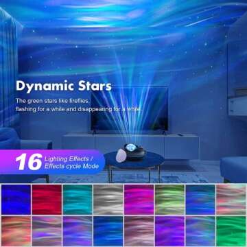 Cayclay Aurora Projector, 4 in 1 Galaxy Star Projector Built-in Bluetooth Speaker Night Light White Noise, Northern Light Projector for Room Decor/Party/Music/Sleeping/Gift (Black)