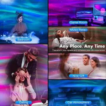 CayClay Aurora 4in1 Galaxy Projector with Bluetooth Speaker