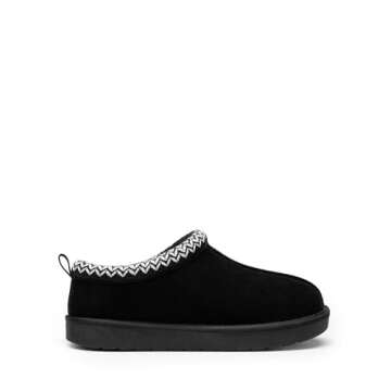 DREAM PAIRS Women's Fuzzy Cozy Slippers - Genuine Suede, Warm Comfort