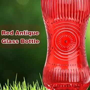 Vintage Style 25 Ounces Hummingbird Feeder with Ant Moat