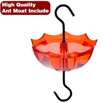 Vintage Style 25 Ounces Hummingbird Feeder with Ant Moat