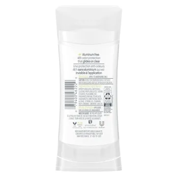 Dove 0% Aluminum Deodorant Stick 4 Count for All-Day Freshness