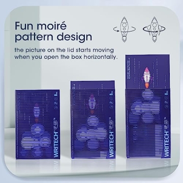 WRITECH 0.5mm Gel Pens, 8ct - Silent Retractable Pens for Journaling, Drawing, and Writing - No Smear, Smudge, or Bleed