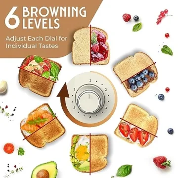 Mueller Retro Toaster 4 Slice with Extra Wide Slots