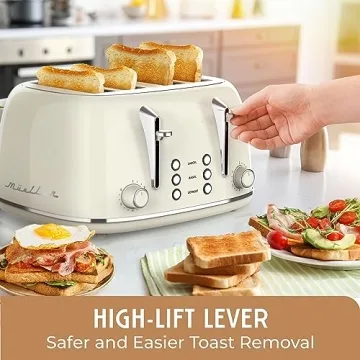 Mueller Retro Toaster 4 Slice with Extra Wide Slots
