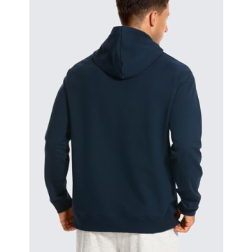 CRZ YOGA Men's French Terry Pullover Hoodie - Stylish Comfort