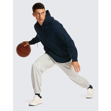 CRZ YOGA Men's French Terry Pullover Hoodie - Stylish Comfort