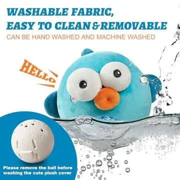 Dog Toy, Interactive Dog Toys, Squeaky Dog Toys with Interactive Dog Ball, Rechargeable Crinkle Dog Chew Toys Pet Plush Toys for Small Medium Large Dog Toys to Keep Them Busy Jumping Music(Puffer)