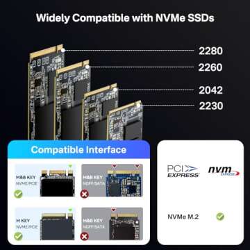 M.2 NVMe SSD Cloner with Cooling Fan for Fast Transfers
