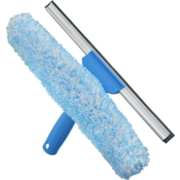 Unger Professional 2-in-1 Squeegee & Scrubber - 14” Window Cleaning Tool – Cleaning Supplies, Sq...