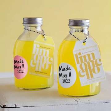 Hybsk 2 inch Circle Color Direct Thermal Stickers Shipping Labels for Barcodes,Name Tag,DIY Logo Design,QR Code,Inventory– Compatible with Zebra,Rollo and More-750 pcs (2 inch,White)