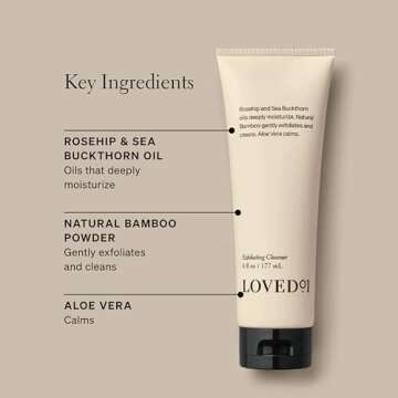 Loved01 Face & Body Exfoliating Cleanser, John Legend Skincare, Hydrating & Moisturizing Wash, Gentl...