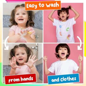 Chalkola 10 Washable Dot Markers for Toddlers - Paint Dotters, Bingo Markers Daubers | Dot Art for Kids & Preschool, Dabbers Paint Marker | Washable Pens for Kids + Free Activity Book