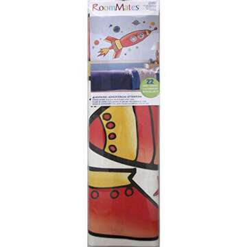 RoomMates RMK2619GM Rocket Giant Peel and Stick Wall Decals