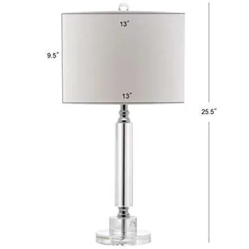 Elegant SAFAVIEH Crystal Column Table Lamps Set of 2