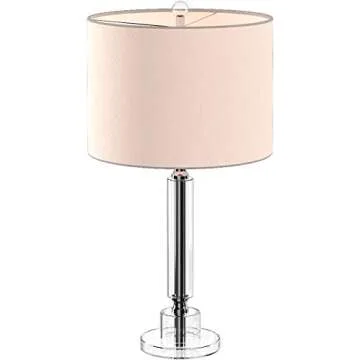 Elegant SAFAVIEH Crystal Column Table Lamps Set of 2