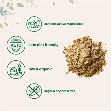 Organic Monk Fruit Extract Powder for Healthy Sweetening