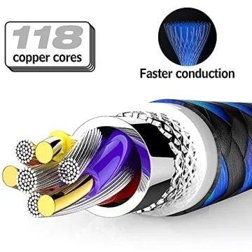 Durable USB Type C Cable Variety Pack with Fast Charging