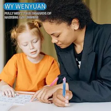 WY WENYUAN Cute Pens, Pastel Ballpoint Pens Bulk, Fine Point Smooth Writing , Colorful Best Gift Pens, Black Ink 1.0 mm Journaling Pens Office Supplies for Women & Men, Note Taking