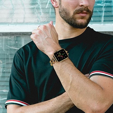 Stylish ALAMHI Apple Watch Band Gold for All Sizes