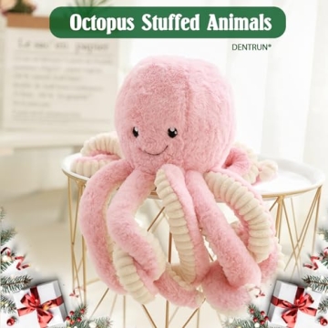 DENTRUN Octopus Plush – Soft Stuffed Animal for All Ages