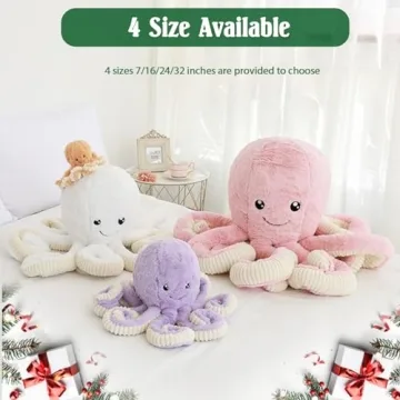 DENTRUN Octopus Plush – Soft Stuffed Animal for All Ages