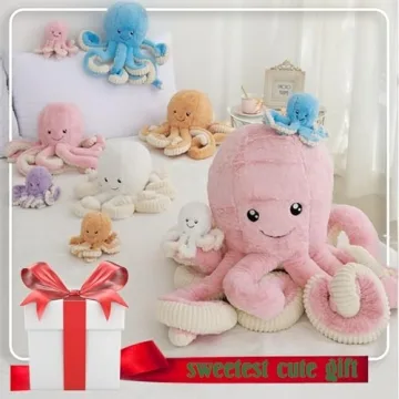 DENTRUN Octopus Plush – Soft Stuffed Animal for All Ages