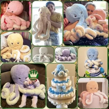 DENTRUN Octopus Plush – Soft Stuffed Animal for All Ages