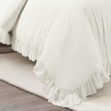 Lush Decor Reyna Ruffle 100% Cotton Duvet Cover Set