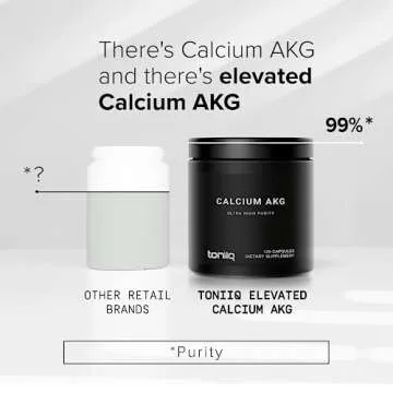 Toniiq Ca AKG 1800mg Ultra High Purity Supplement