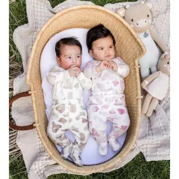 Burt's Bees Baby Unisex Baby Bodysuit & Pant Set, 100% Organic Cotton