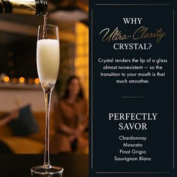 Premium Crystal Champagne Flutes Set of 4 - Elevate Every Toast
