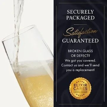 Premium Crystal Champagne Flutes Set of 4 - Elevate Every Toast