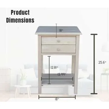 Customizable IC International Concepts Lamp Table - Elegance & Storage