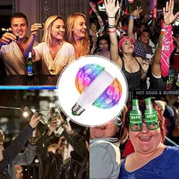 Vermeyen Disco Light Bulb for Parties RGB Strobe Lights