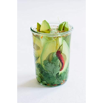 Weck Canning Jars 743 - Mold Jars made of Transparent Glass - Eco-Friendly - Storage for Food, Yogurt with Air Tight Seal and Lid - 3/4 Liter Tall Jars Set - Set of (2 Jars)