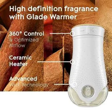 Glade PlugIns Air Freshener Starter Kit, Scented and Essential Oils for Home and Bathroom, Apple Cinnamon, 4.02 Fl Oz, 2 Warmers and 6 Refills