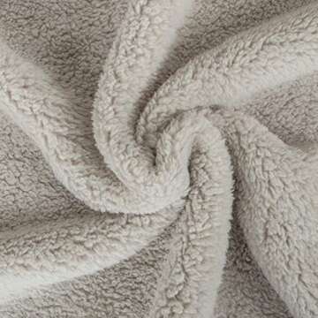 NTBAY Fluffy Sherpa Throw Blanket - Soft & Warm for All