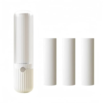 Mini Lint Roller for Clothes Reuseable Pocket Lint Remover for Travel, Portable Sticky Roller for Pe...