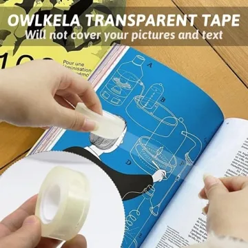 OWLKELA Transparent Tape Refills - 12 Rolls All-Purpose Tape