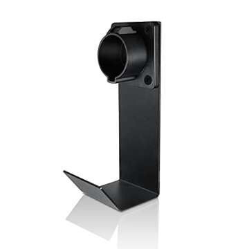 Lectron Electric Vehicle Charger Nozzle Holster Dock & J-Hook Combo for All J1772 EVs