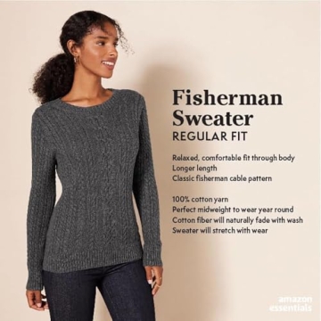 Fisherman Cable Sweater for Women in Plus Sizes